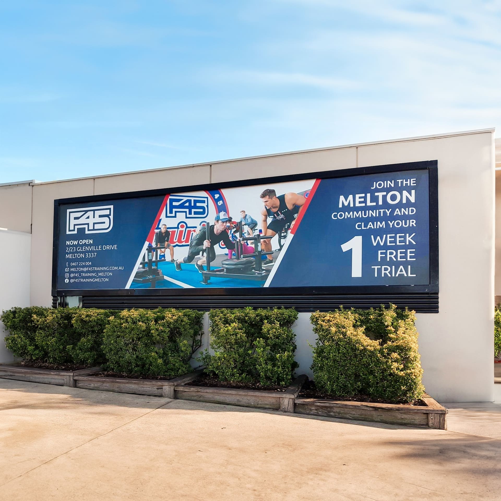 Billboard for F45 Training, Designed by Spacey Studios