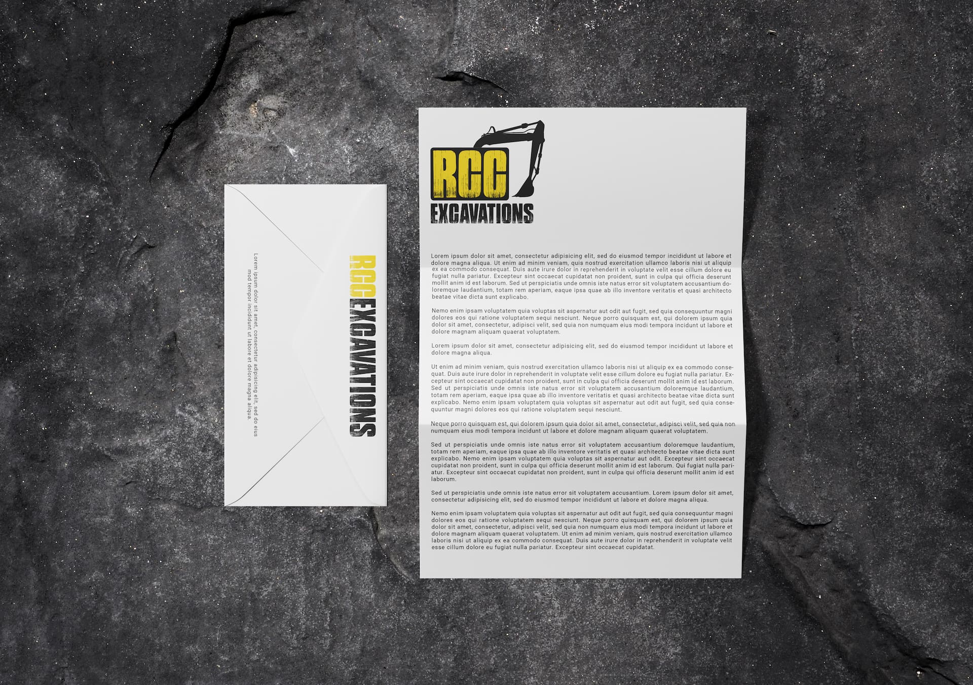 Logo Design for RCC Excavations, Designed by Spacey Studios