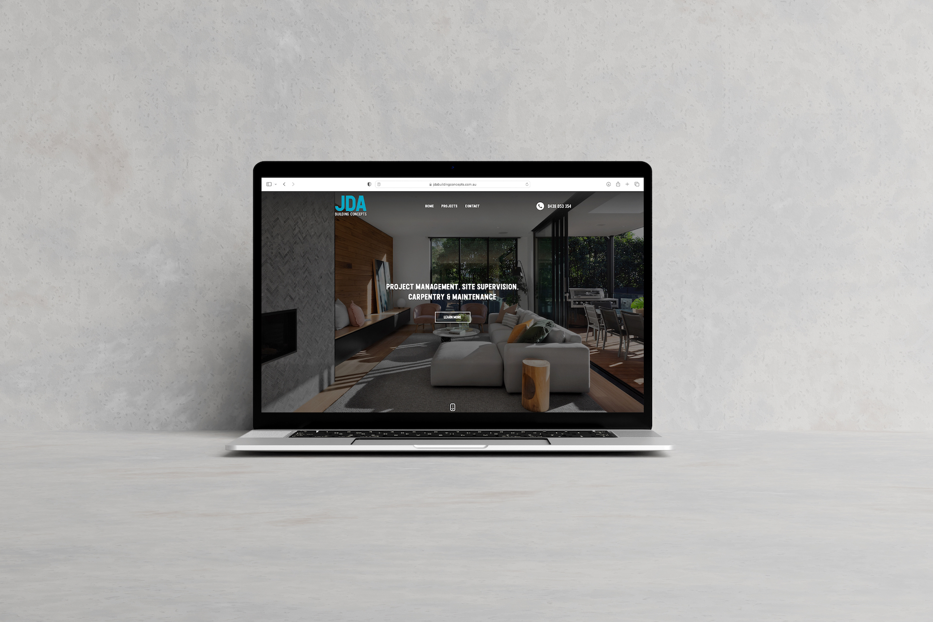 JDA Building Concepts Website, Designed & Developed by Spacey Studios