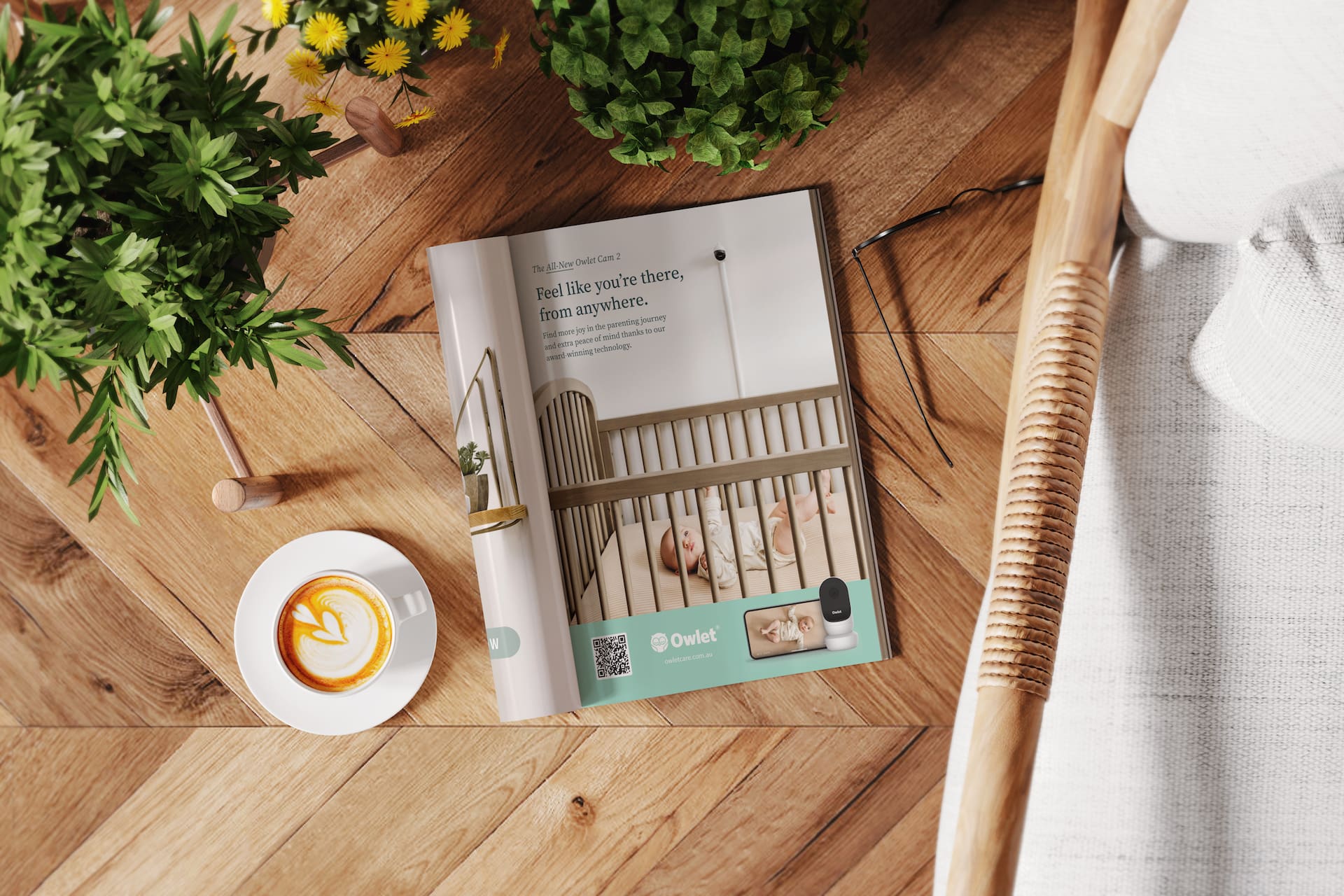 Owlet Baby Care in Women's Health Magazine (Australia), Designed by Spacey Studios
