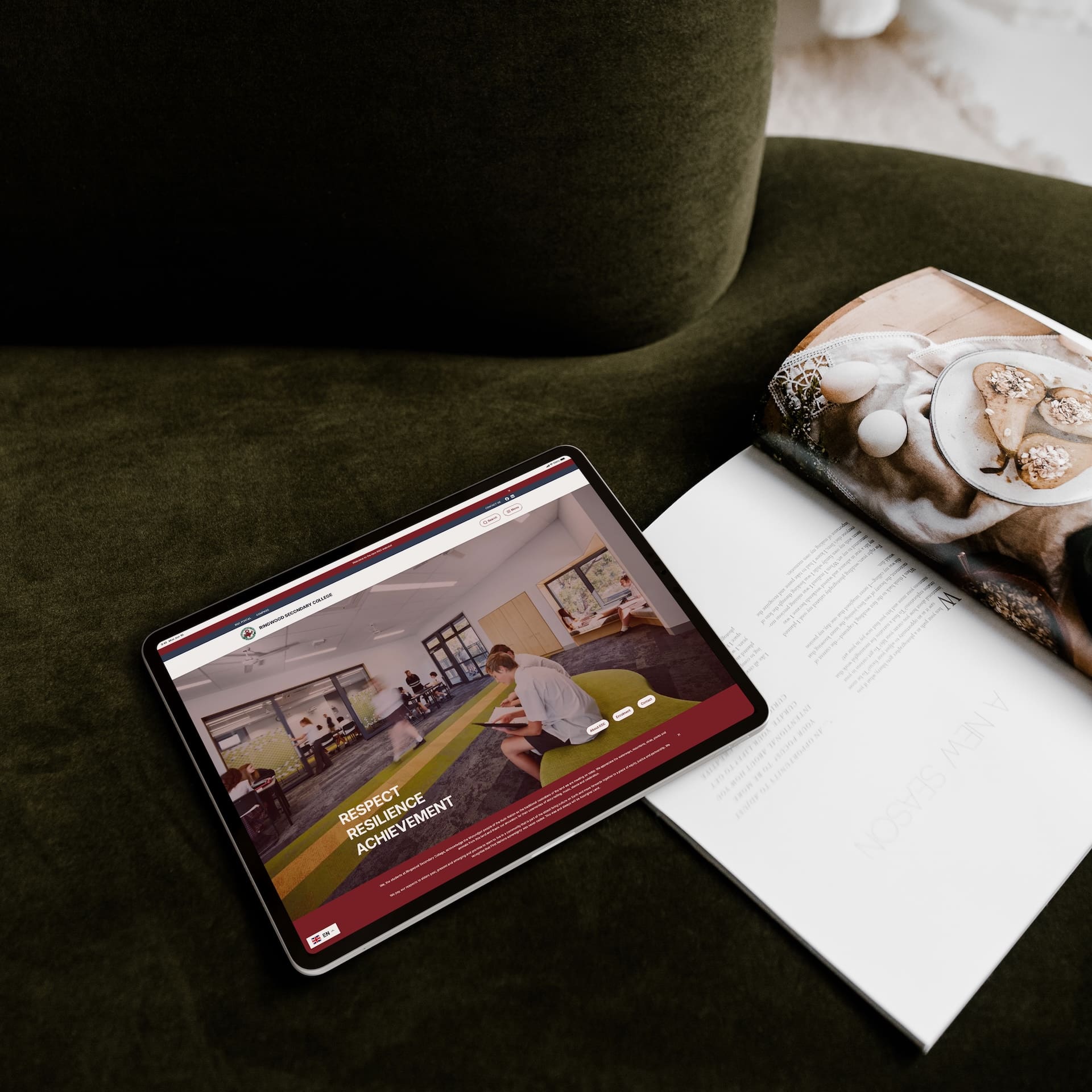 Ringwood Secondary College Website, designed and developed by Spacey Studios