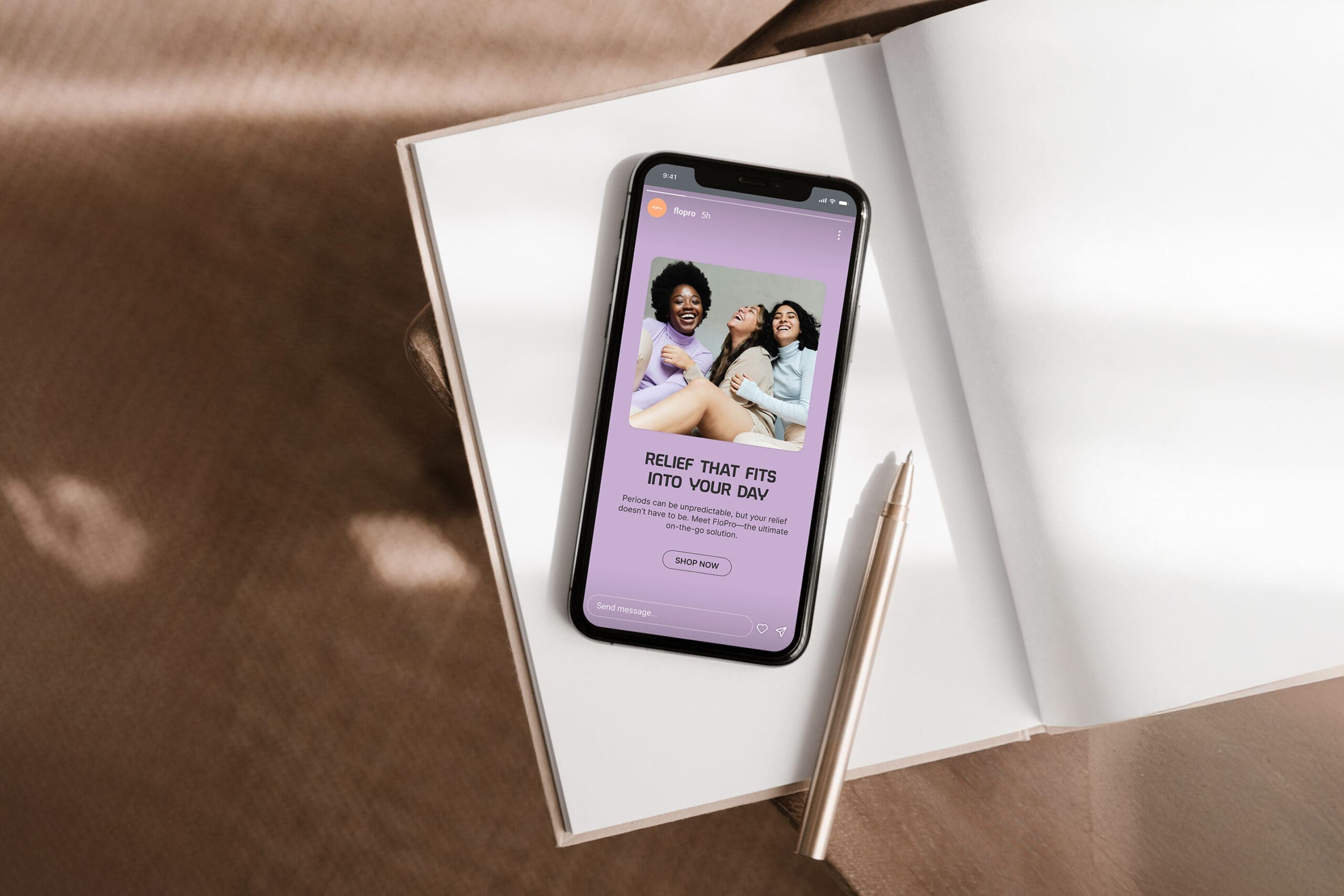 Social Media Assets, FloPro Brand Identity Design by Spacey Studios