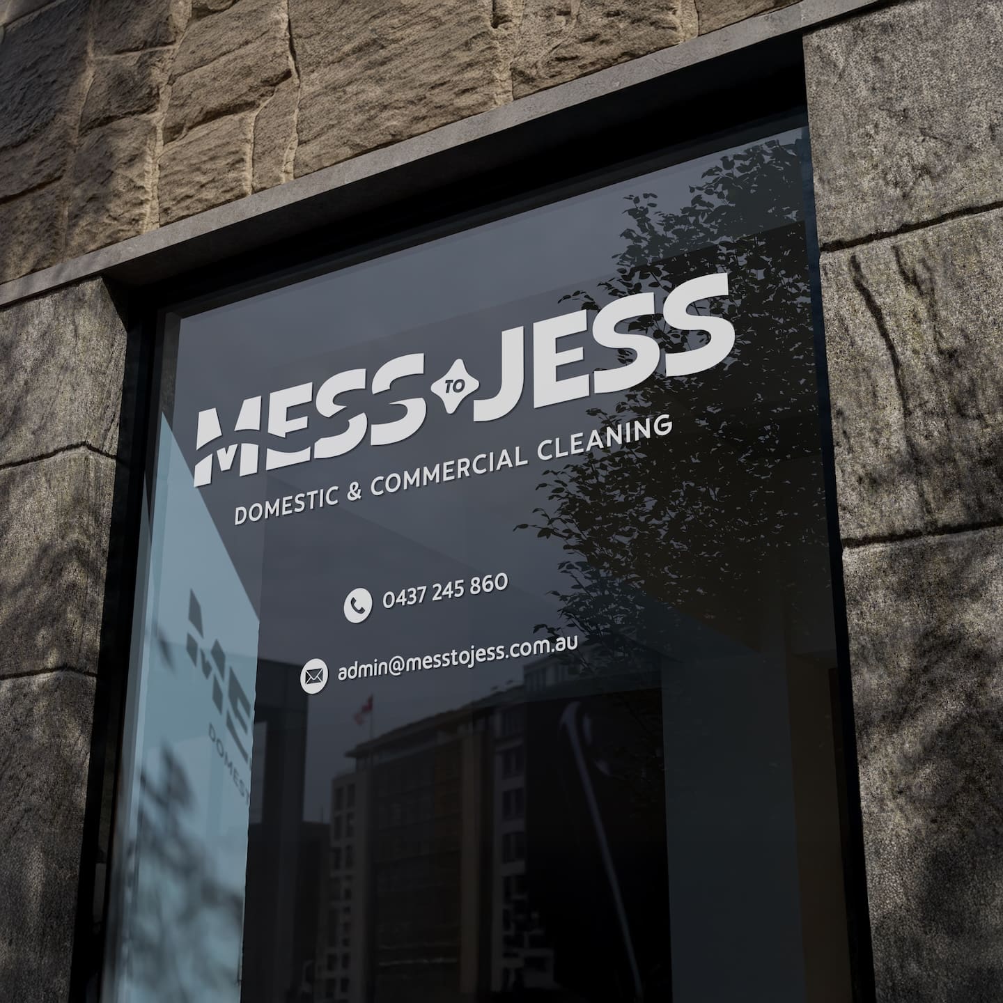 Mess To Jess Branding, cleaning company